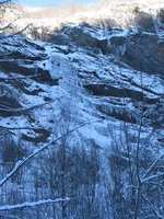 Cascade du parking - face nord