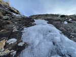 Hard Ice in the rock
